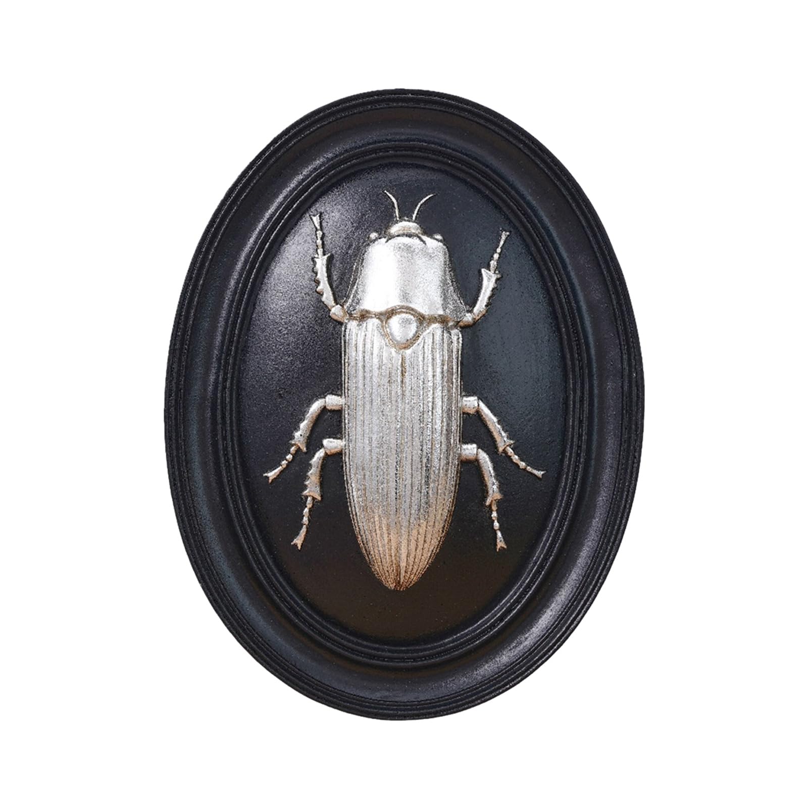 Elnwnnkc Wall Sculpture Hanging Decoration Resin Wall Decor, 3D Relief Art, Silver on Black Indoor Home Accent for Living Room, Study, and Hallway Display