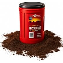 Premium Medium Roast Ground Coffee Smooth & Rich Flavor 43.5 oz Ground Cofee Pack of 1