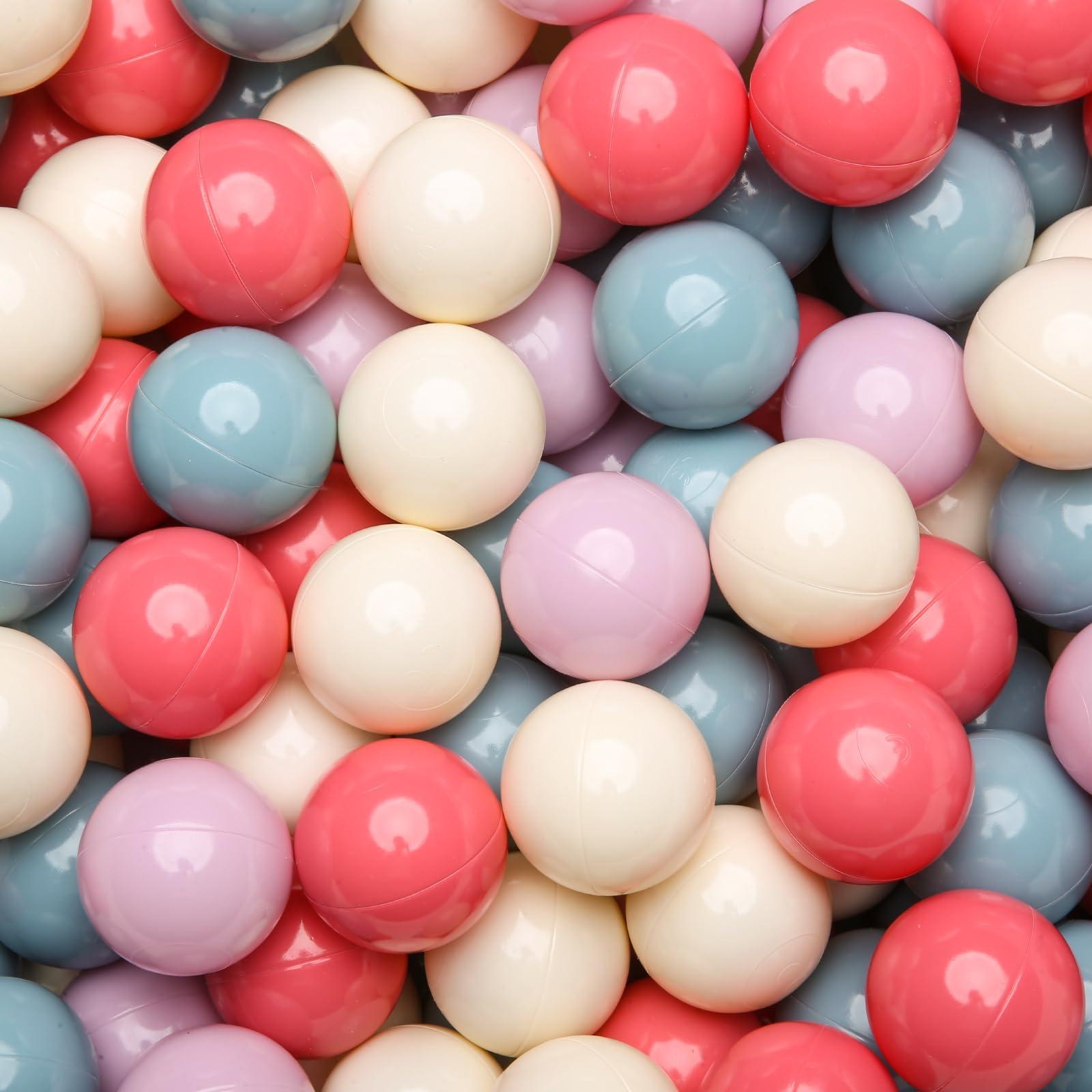 GOGOSO Ball Pit Balls for Toddler,Plastics Balls for Kids1 2 3 4 5 6 Baby Ballpit 50 100 200 300 400 500 1000