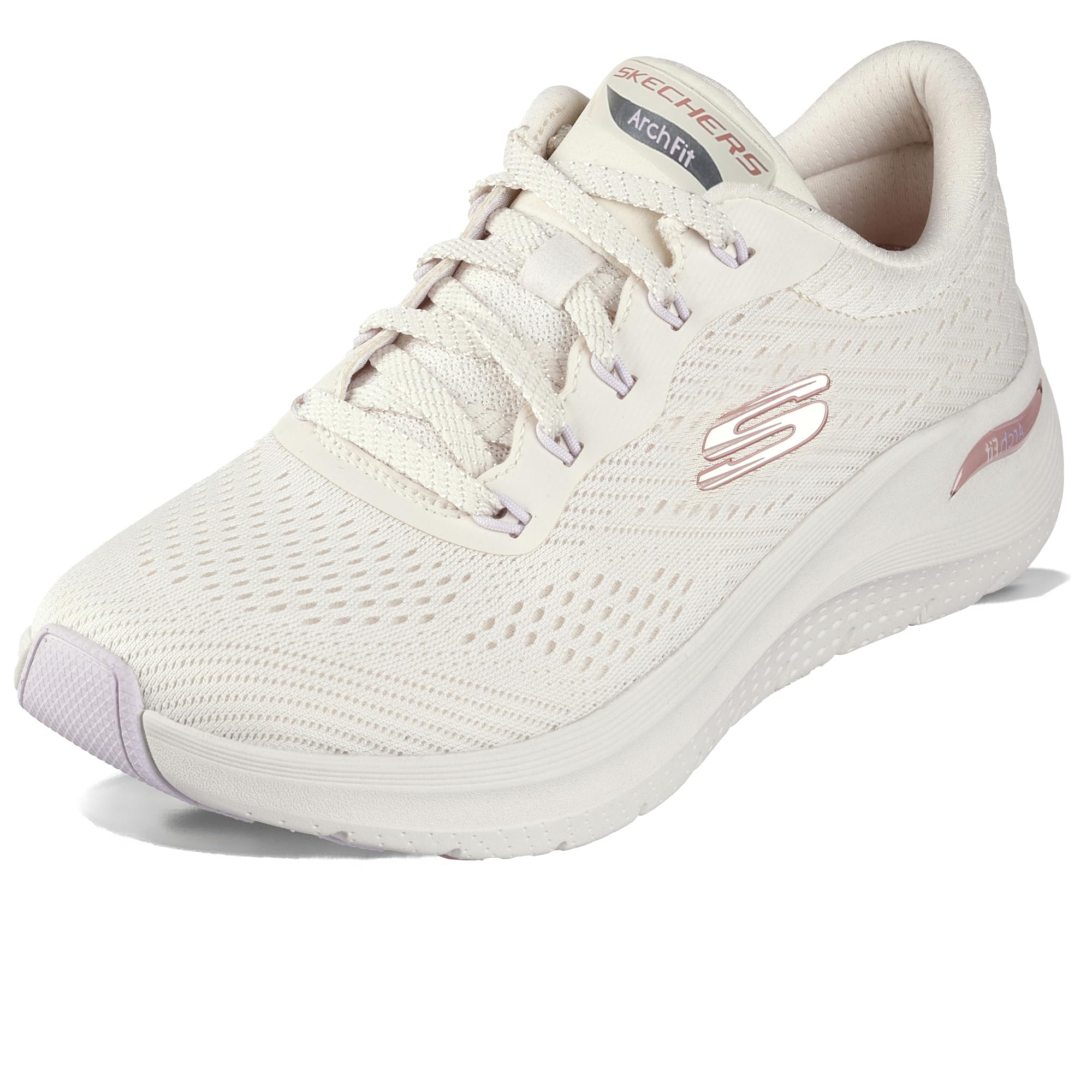 Skechers ARCH FIT 2.0 BIG LEAGUE, Women's Sneaker, Natural, 2 UK