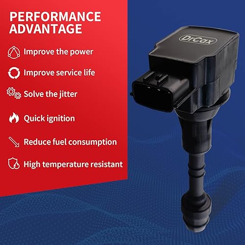 Vista 2 de Bobina de encendido OEM UF350 C1398 5C1395 compatible con Nissan Altima Sentra X-Trail 2002-2008 - Motores L4 2.5L - 1 paquete