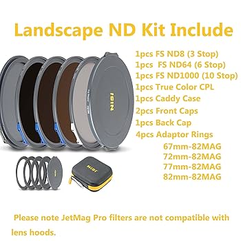 nisi ndフィルターセット 82mm Amazon | NiSi JetMag Pro 82MAG ランドスケープ ND 磁気