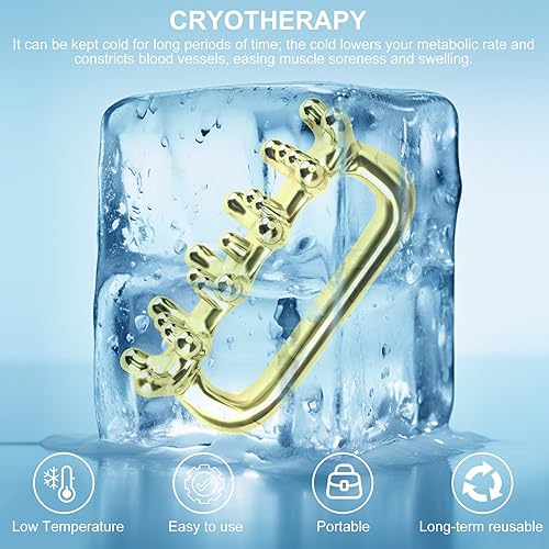 Miniatura 5 de Herramienta de masaje para fascia, terapia de hielo inoxidable, herramientas de punto gatillo para celulitis, herramienta de masaje para hombro,