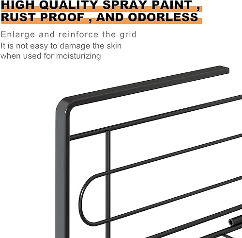 Miniatura 7 de Kaitiemoo - Cesta colgante plegable de una pieza para colgar debajo del estante, cesta de almacenamiento debajo del gabinete, organizador de estante