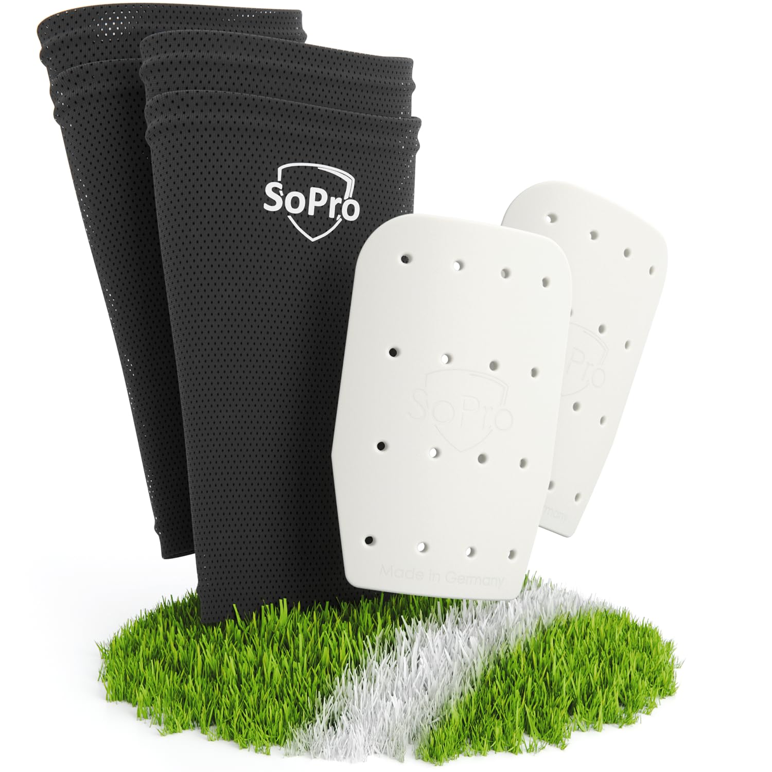 Protège-Tibias Football Avec Chaussettes - Mini Support Antidérapant Pour Enfants Et Adultes