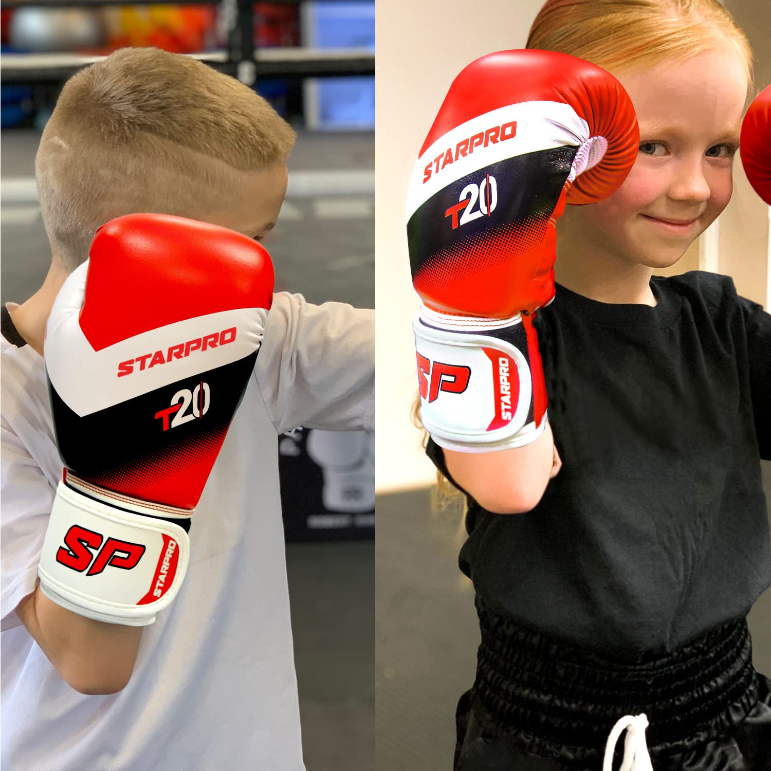 Starpro Kids Boxing Gloves - 4oz & 6oz Punching Gloves for Children, Red - Image 4