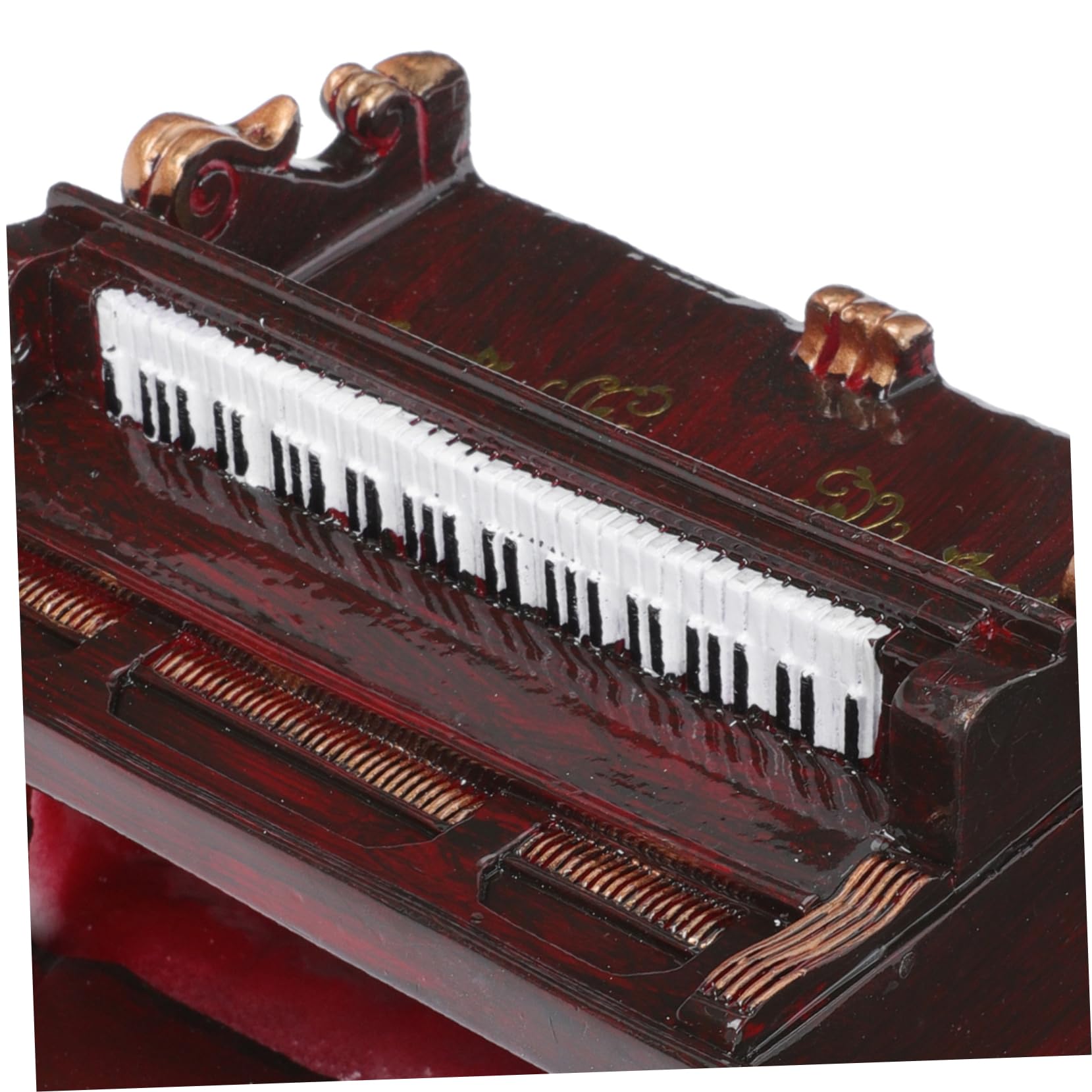 OFFSCH Mini-Klavier Blumentopf Aus Harz – Für Sukkulenten, 13x12,3 Cm, Schwarz