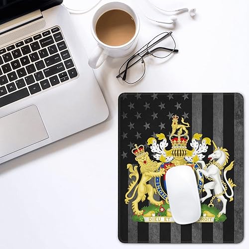 Miniatura 7 de UK England Royal Shield of Arms United Kingdom - Alfombrilla de mouse grande para juegos, oficina, hogar, borde cosido, antideslizante, resistente