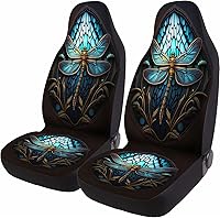 Vista 76 de Horror Nightmare Skellington - 2 fundas de asiento delantero para automóvil, camión, SUV, regalos de Navidad, funda de asiento de cubo duradera, 03.