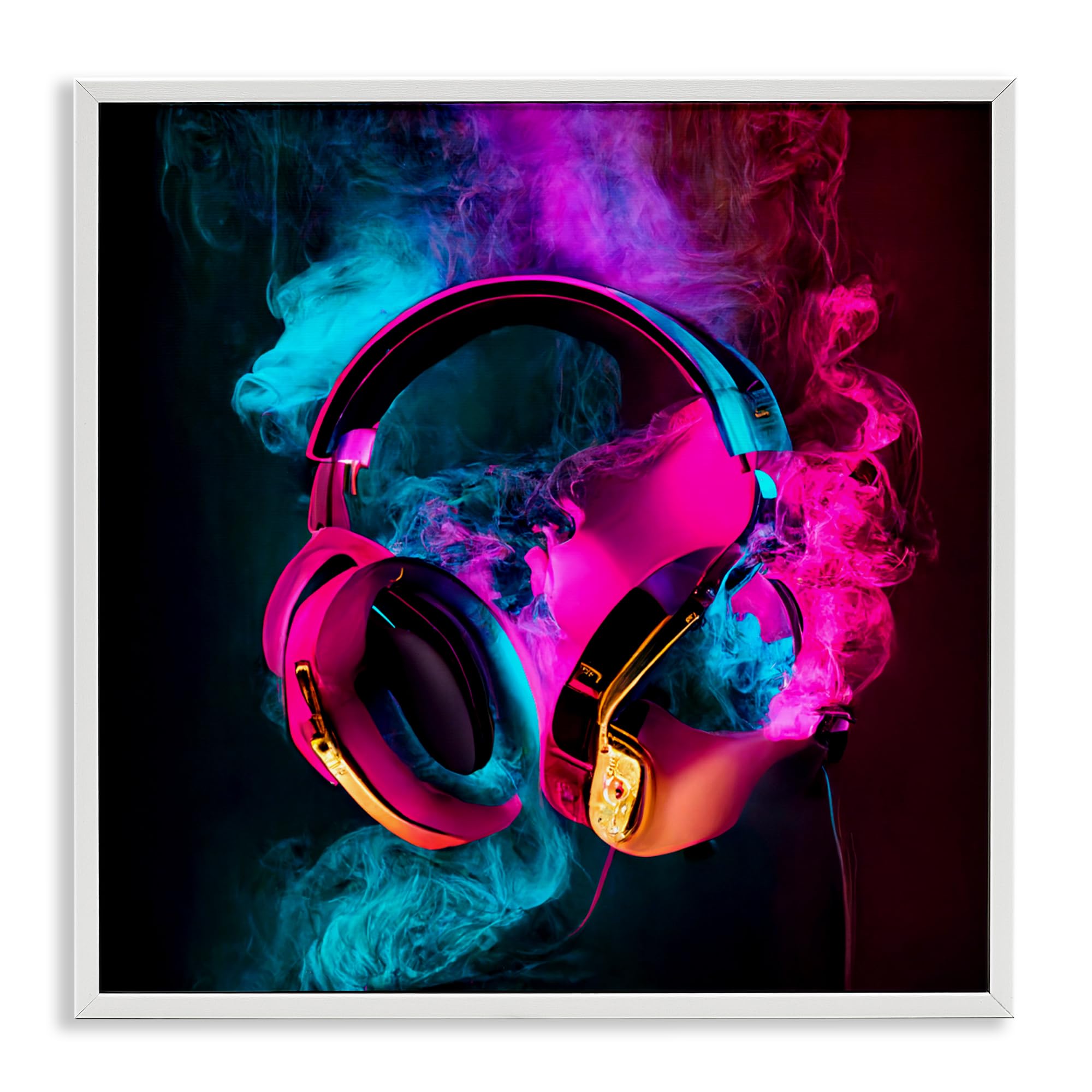 Power Play Rose & Bleu Casque Stupell Industries réveillez vos murs blancs ternes