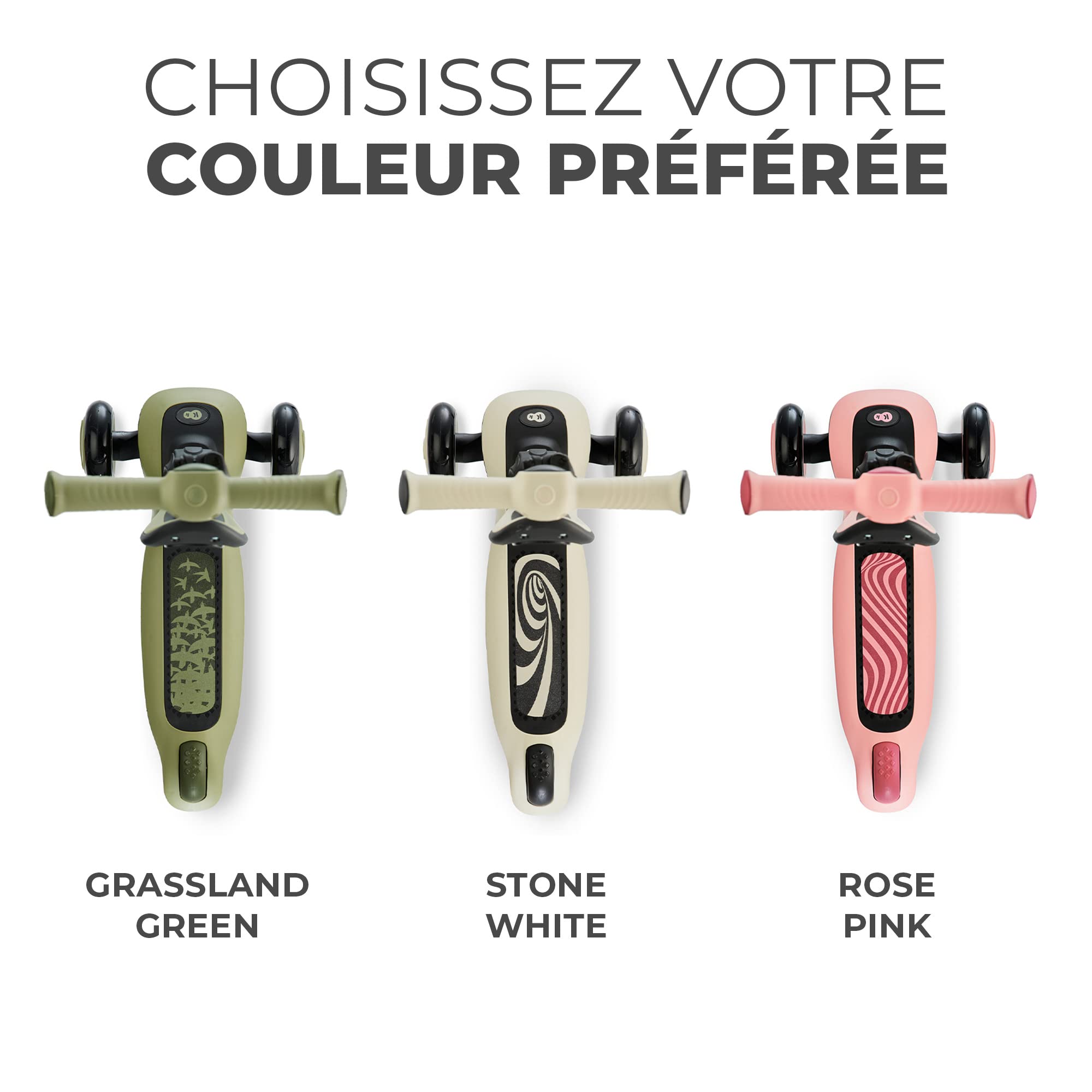 Kinderkraft Halley, Trottinette, Draisienne, Patinette, Scooter, Multifonctionnel, Moderne, Trois Roues, Réglable, LED Roues, Frein, 2 Ans jusqu'à 50 kg, Vert