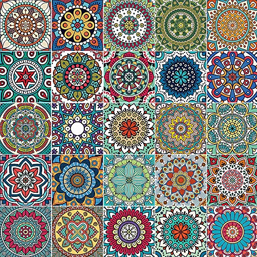 25Pcs Peel And Stick Backsplash For Tile Stickers, 4"X4" Premium Self Adhesive Removable Waterproof For Walls Stickers, Vinyl Wall Tile Stickers For Kitchen, Bathroom, Stairs, Cupboard #TOP6