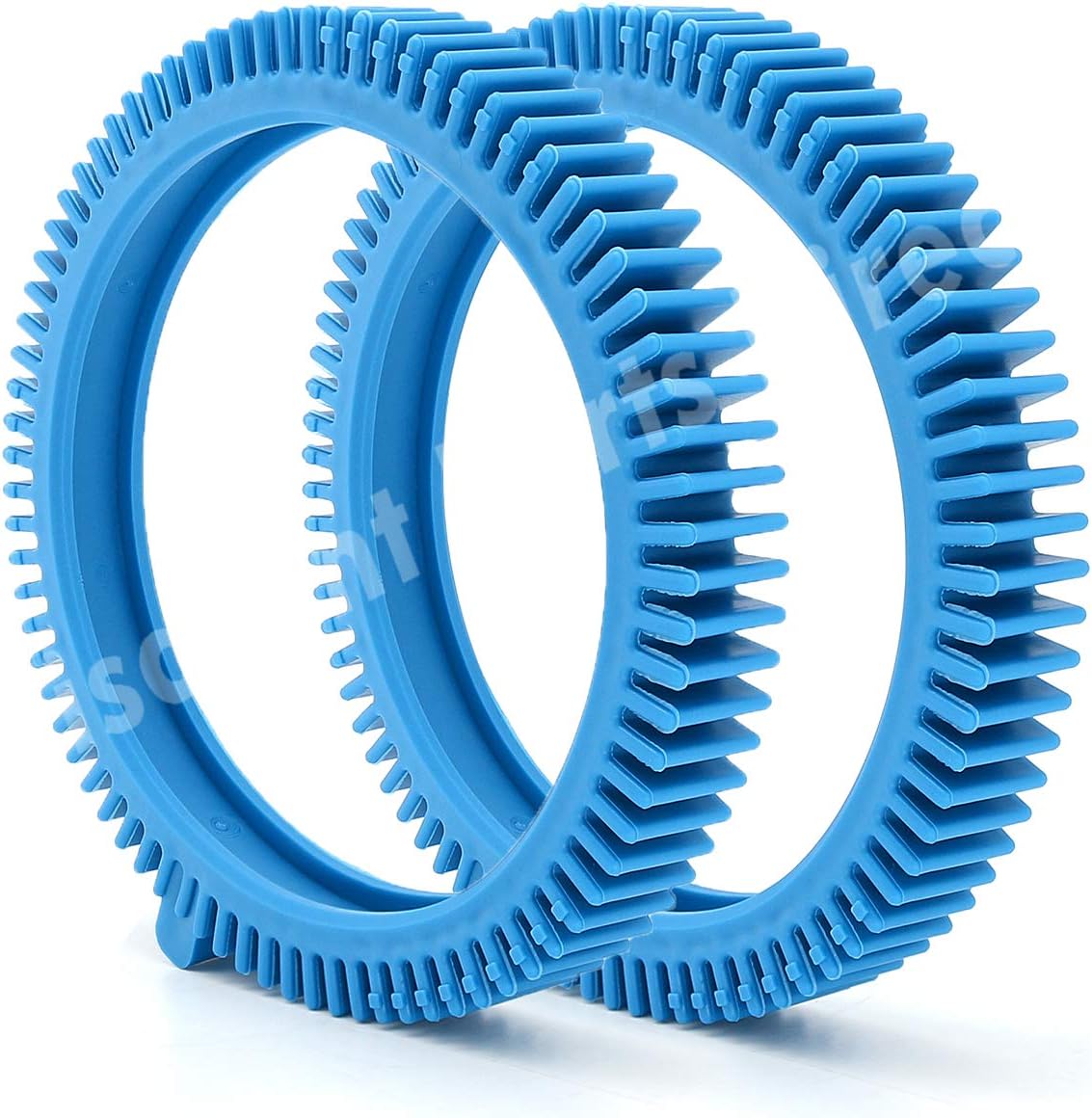 Discount Parts Direct 2 Pack 896584000-143 Blue Front Tire Kit with Super Hump, Replacement for Haywood Poolvergnuegen Select Pool Cleaners