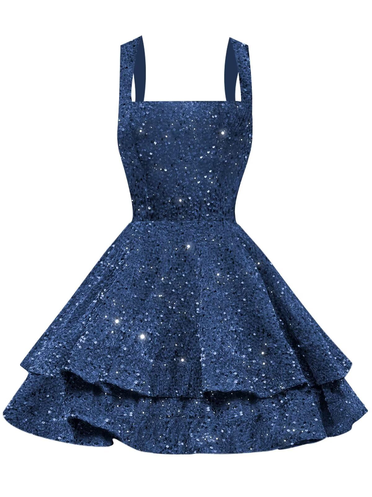 galaxy homecoming dress Eightale Sequin – Short Sparkly A-Line Mini Gown With Detachable Bow & Sweetheart Neckline Bow Back A-line Cocktail Dress Desert Nomad