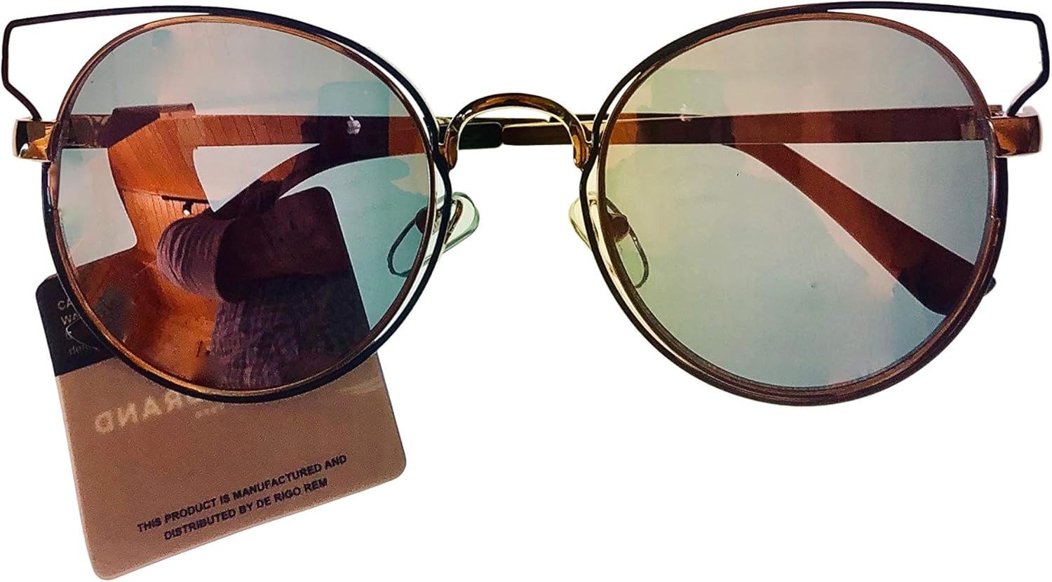Lucky Brand Women's Kelsey Soft Round Sunglasses, Black, Medium