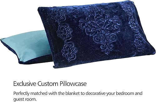 Miniatura 6 de JML Manta de franela Sherpa, manta de forro polar de 3 capas con fundas de almohada, suave, cálida, estilo coreano, impresa, águila animal