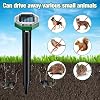 8 Pack Solar Mole Repellent, Ultrasonic Mole Repellent Solar Powered, Solar Mole Repellent Ultrasonic, Sonic Mole Deterrent Devices, Get Rid of Moles Snakes Gophers Vole for Lawn, Yards, Garden