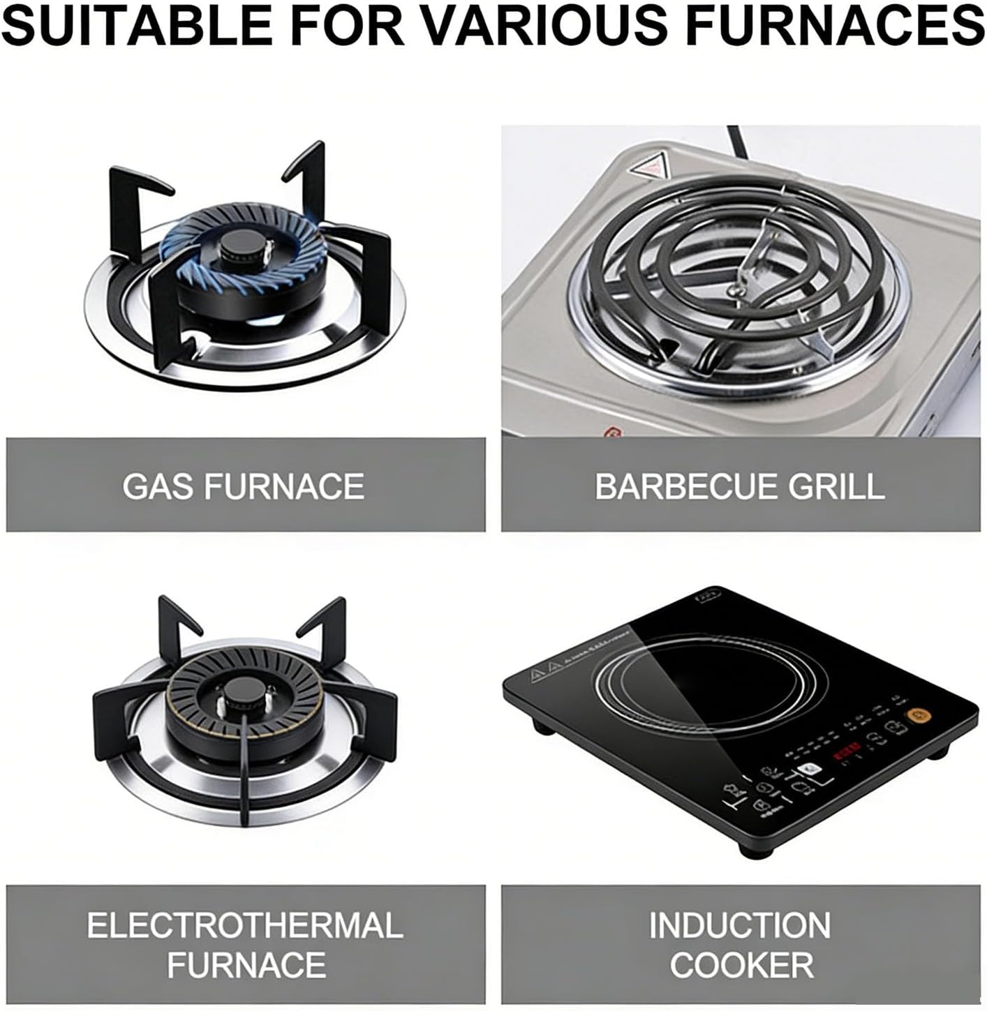 Pssopp 2Pcs Cooking Pots Set, Stainless Steel Double Handle and Single Handle Pot with Lids for Soup Milk Meal Preparation