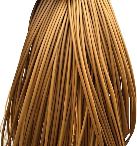 Miniatura 12 de Material de tejido de ratán sintético de 0.118 in, mimbre de plástico de ratán de polietileno redondo sólido para reparación de muebles, tejido