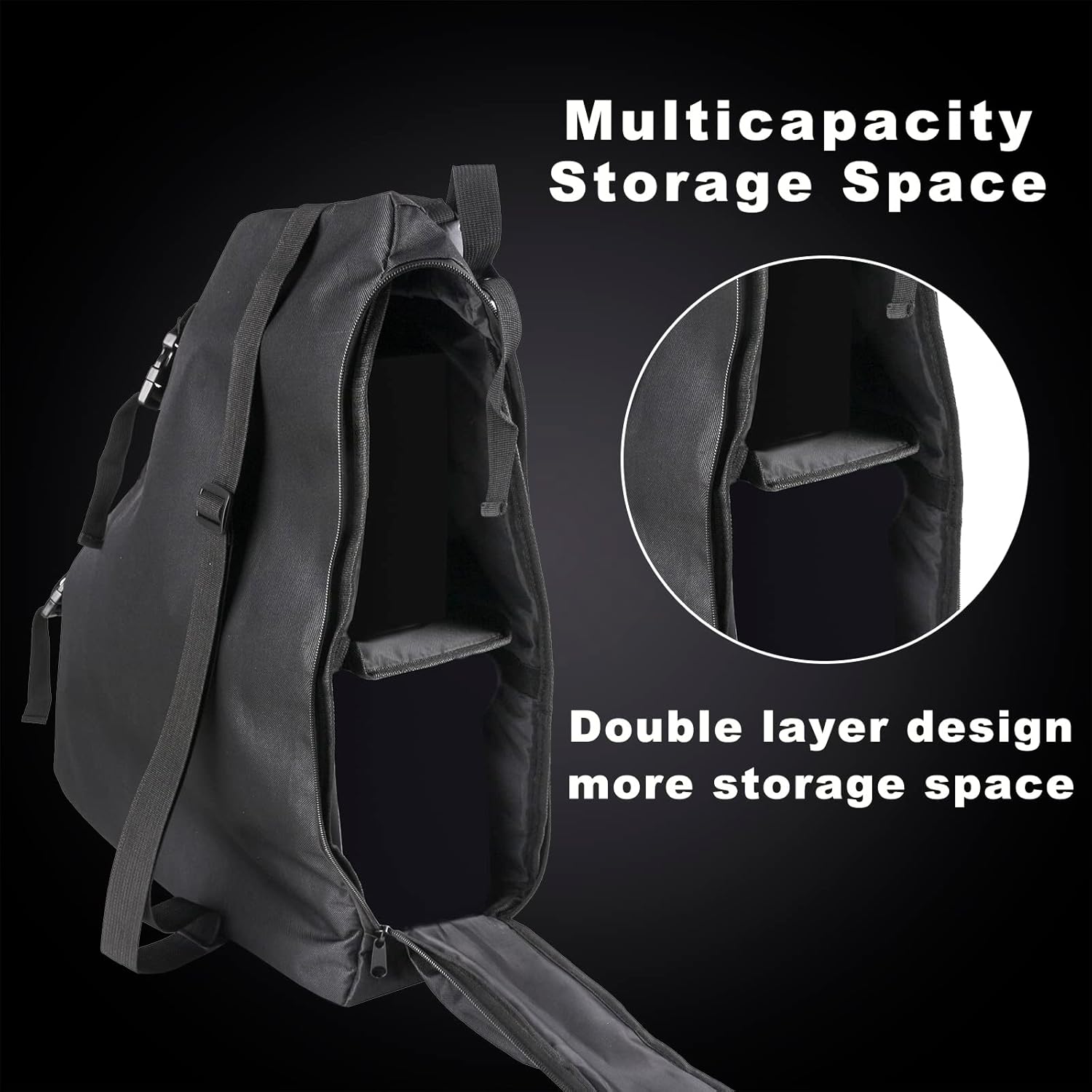 Roll Bar Storage Bag Multi-Pockets Tool Kits Cargo Bags for 1997-2024 Jeep Wrangler JK TJ LJ & Unlimited JL 4-Door with Saddlebag Tool Kit Camping Accessories