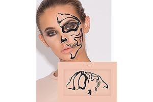 Skull Face Jewels | Skeleton Costume Accessories