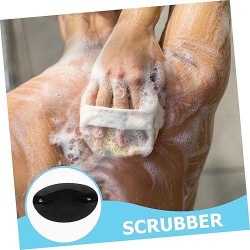 Miniatura 8 de Beaupretty Toalla de baño redonda exfoliante de doble cara para exfoliación de la piel para masaje de espalda, cuello y pies, hecha para un uso