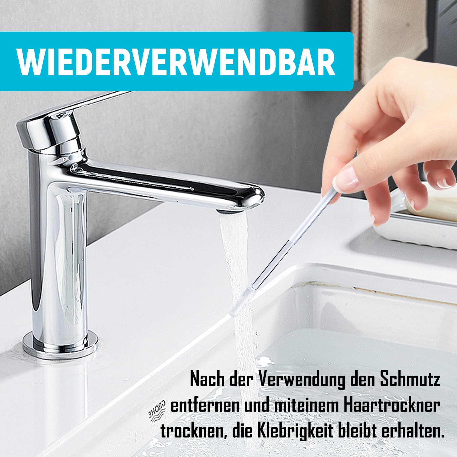 24 Stück Sticky Earpick Wiederverwendbarer, Ohrenschmalz Entferner Mit Silikon-Spitzen, Waschbares 360° Ear Cleaner, Sanfte Reinigung Für Erwachsene, Waschbar