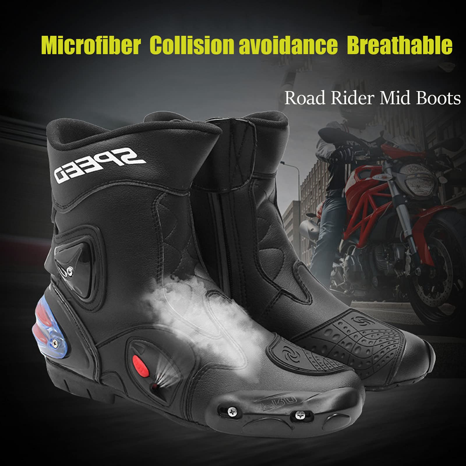 Amazon.co.jp: モーターサイクルブーツメンズレーシングオフロード