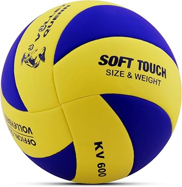 Telvesse Volleyball Ball Swirl Soft Touch Bonding Soft Surface 8 Panel Number 5 Red