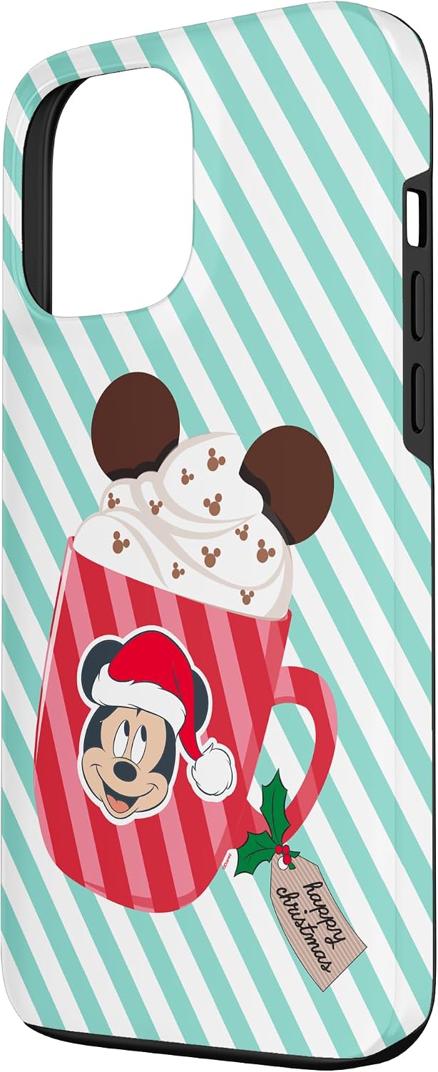 Disney Mickey Mouse Hot Chocolate Cocoa Mug Happy Christmas Case for iPhone 13 Pro Max