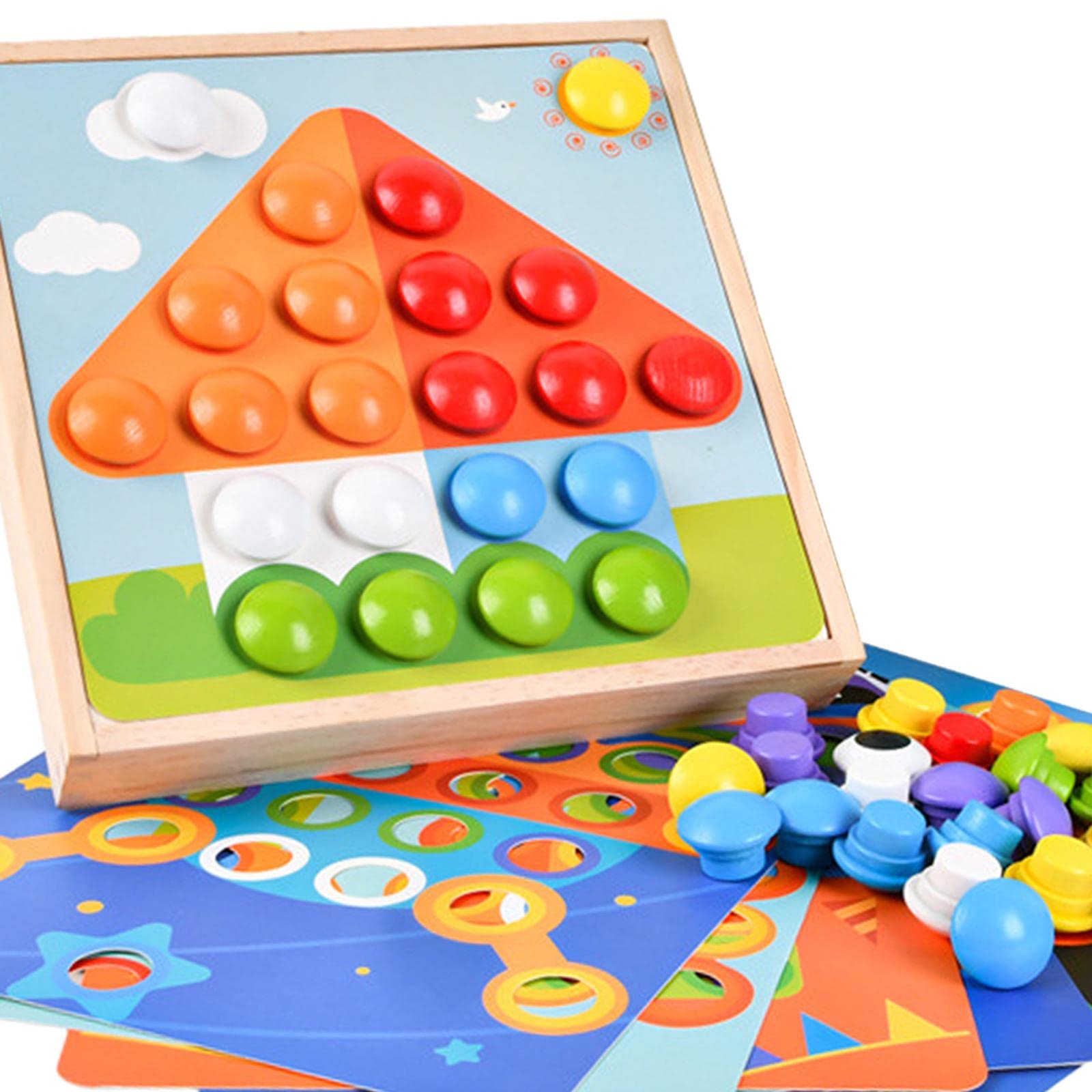 Tavola per Chiodi per attività di Costruzione E Apprendimento per Bambini Piccoli, Vita