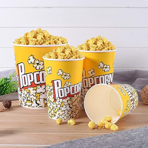 Miniatura 2 de MyLifeUNIT Cajas de palomitas de maíz para fiesta, paquete de 32 onzas y 64 onzas (paquete de 40)