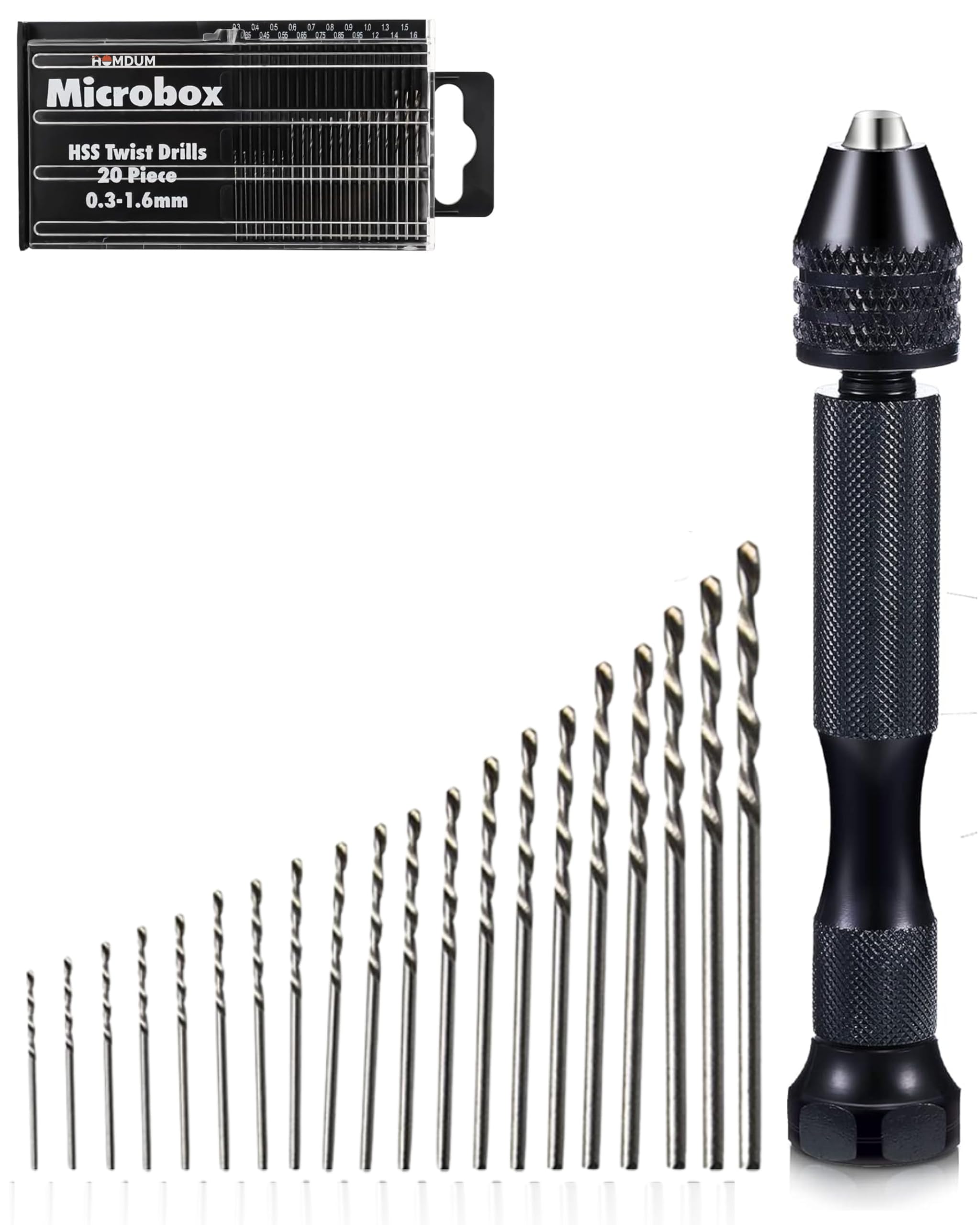 See full amazon price history chart for HOMDUM Hand Micro Drill Small - Manual Drill Rotary Tool for Crafts, Jewelry Making & Delicate Drilling with 20Pc HSS Drill bit 0.3-1.6MM HOMDUM Hand Micro Drill Small - Manual Drill Rotary Tool for Crafts, Jewelry Making & Delicate Drilling with 20Pc HSS Drill bit 0.3-1.6MM (B0BTPBB1HB) Amazon Price History, Amazon Price Tracker