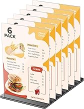 6 Pcs A5 Acrylic Menu Holder Double Sided Menu Holder A5 Brochure Holder T Shape Clear Acrylic Display Stand for Brochure Poster Menu Brochure Home Office Hotel