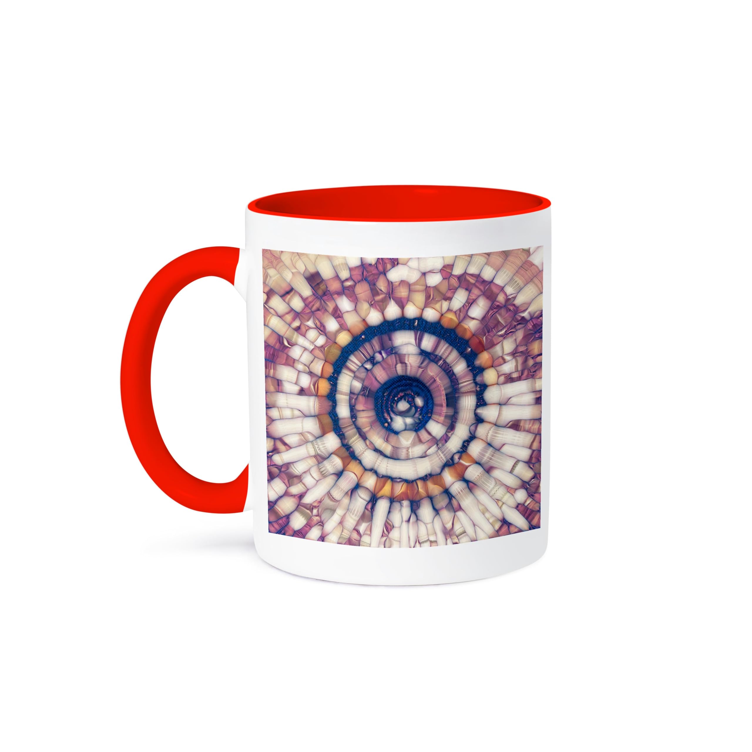 3dRose Coffee Mug, Size - 11oz - Three dimensional concentric digital artwork with abstract shapes. Designs - Abstract - funny coffee cup gift