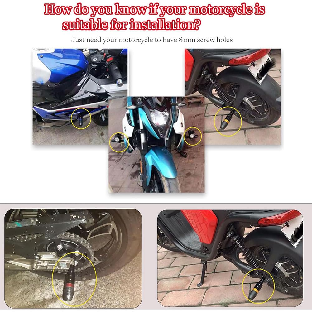 Protezioni Paramotore Moto per Triumph Trident 660,Tamponi Paratelaio Moto,paratelaio Protezioni Anticaduta Protector Caduta Protezione,Black