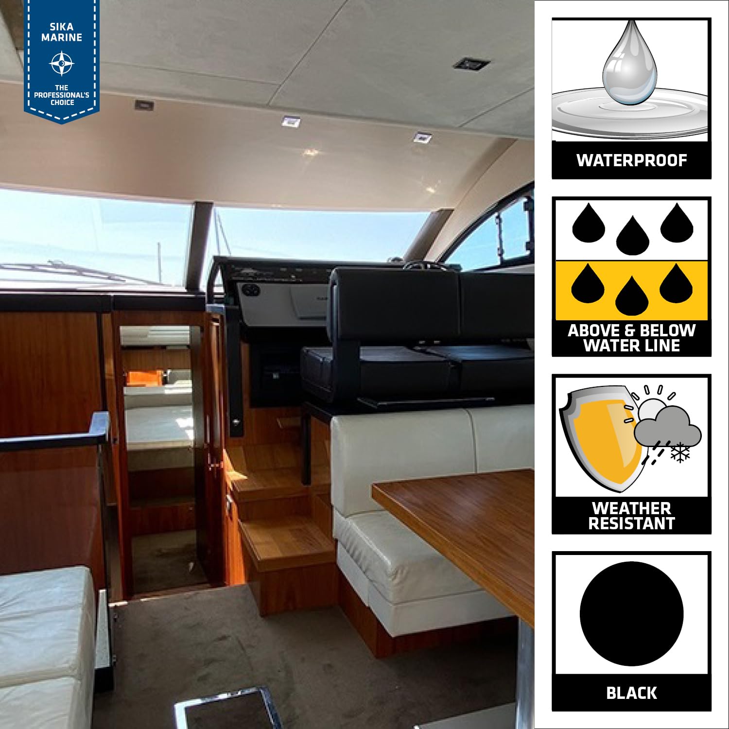 Sikaflex-291, Black, General All-Purpose Fast Cure Marine Adhesive and sealant. Polyurethane sealant for Boats, 10.1 fl. oz Cartridge : Industrial & Scientific