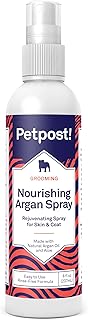 Petpost | Waterless Argan Shampoo Spray for Dogs with Sensitive Skin - Naturally Nourishing Coat Cleaner & Deodorizer for ...