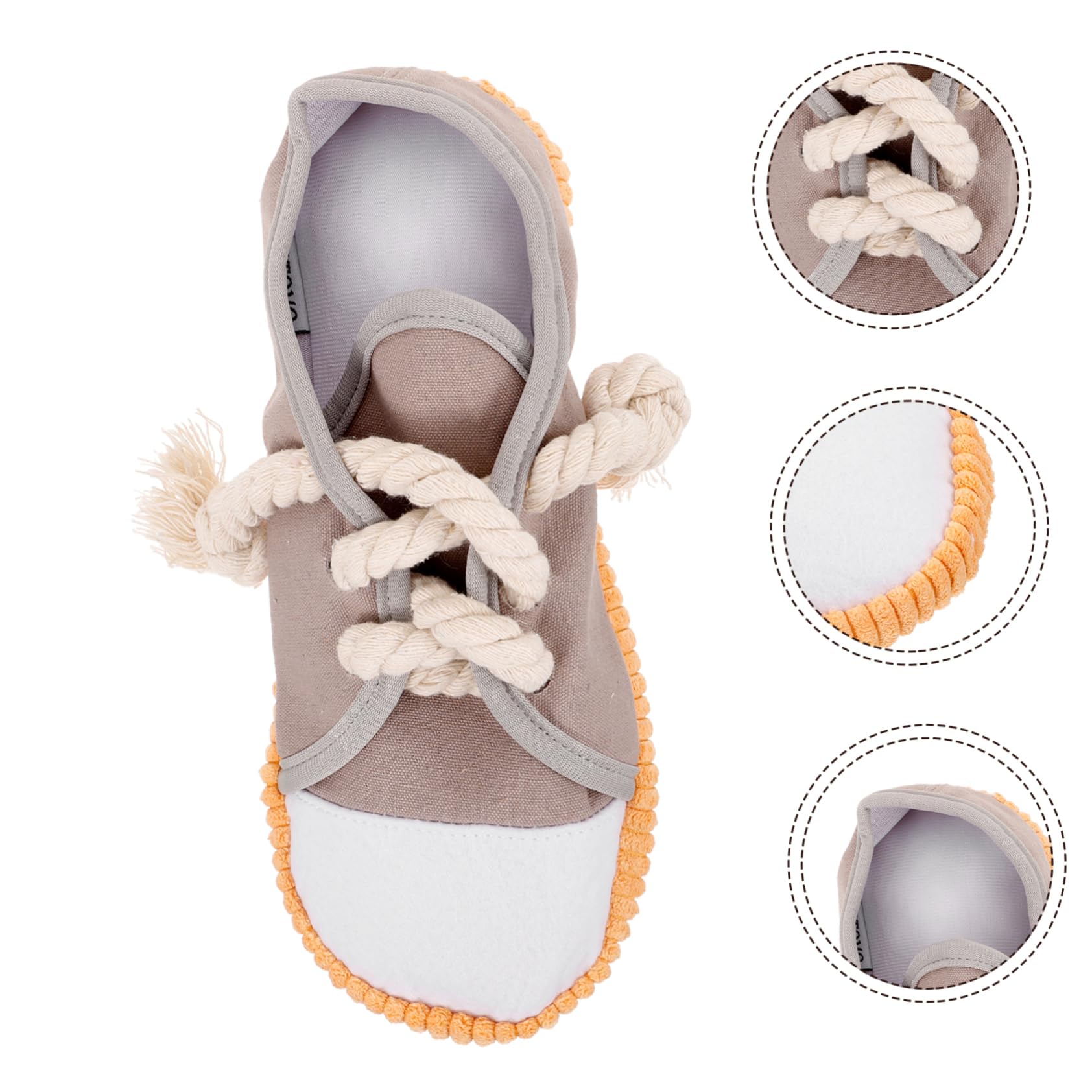 SUPVOX 4pièces Jouet à Mâcher pour Chien Forme De Baskets Jouet Squeaky pour Nettoyage des Dents Et Éveil des Chiens Agressifs Et Toile Dentition