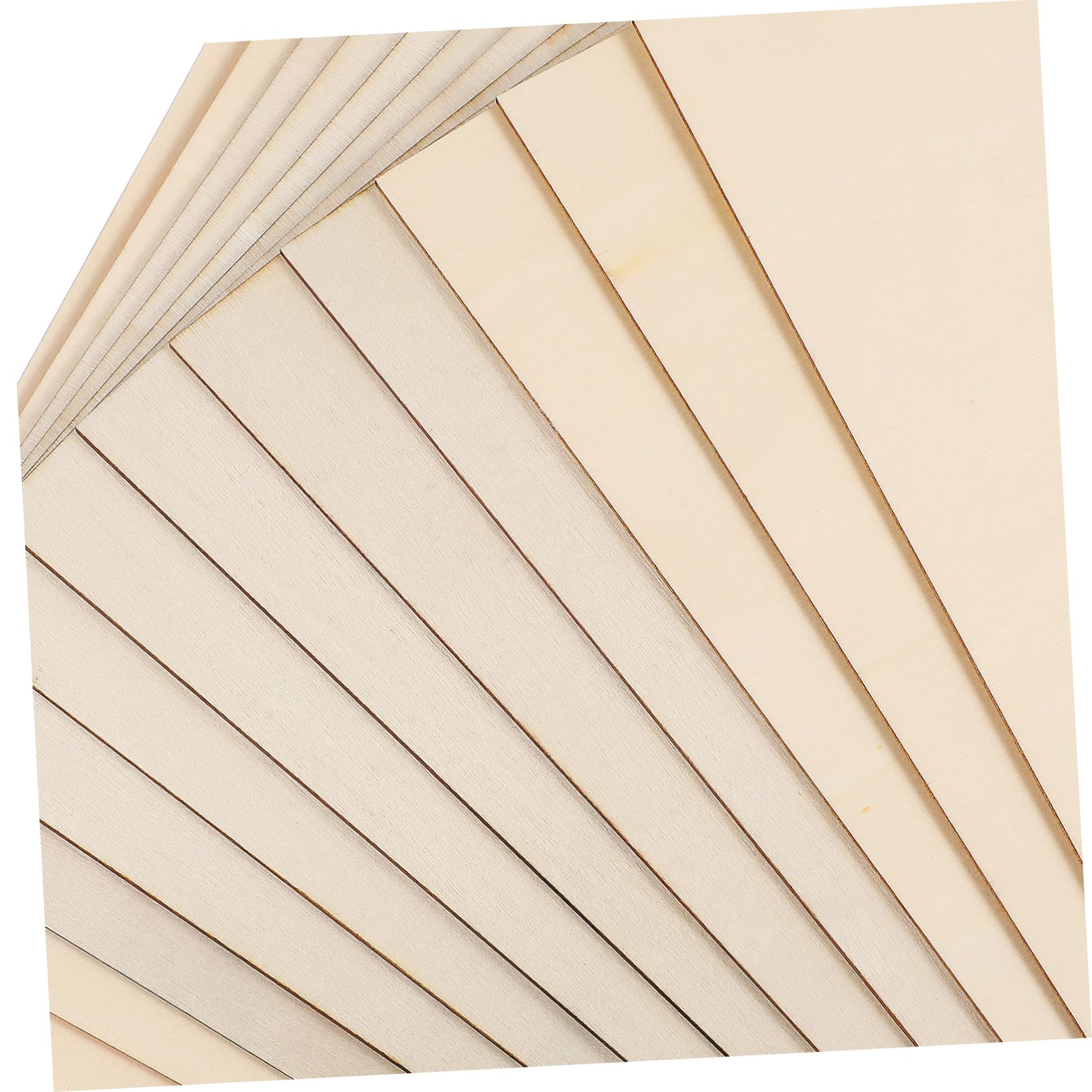 Quadrati in Legno Grezzo per Bricolage, 12 Pezzi, Forma Quadrata