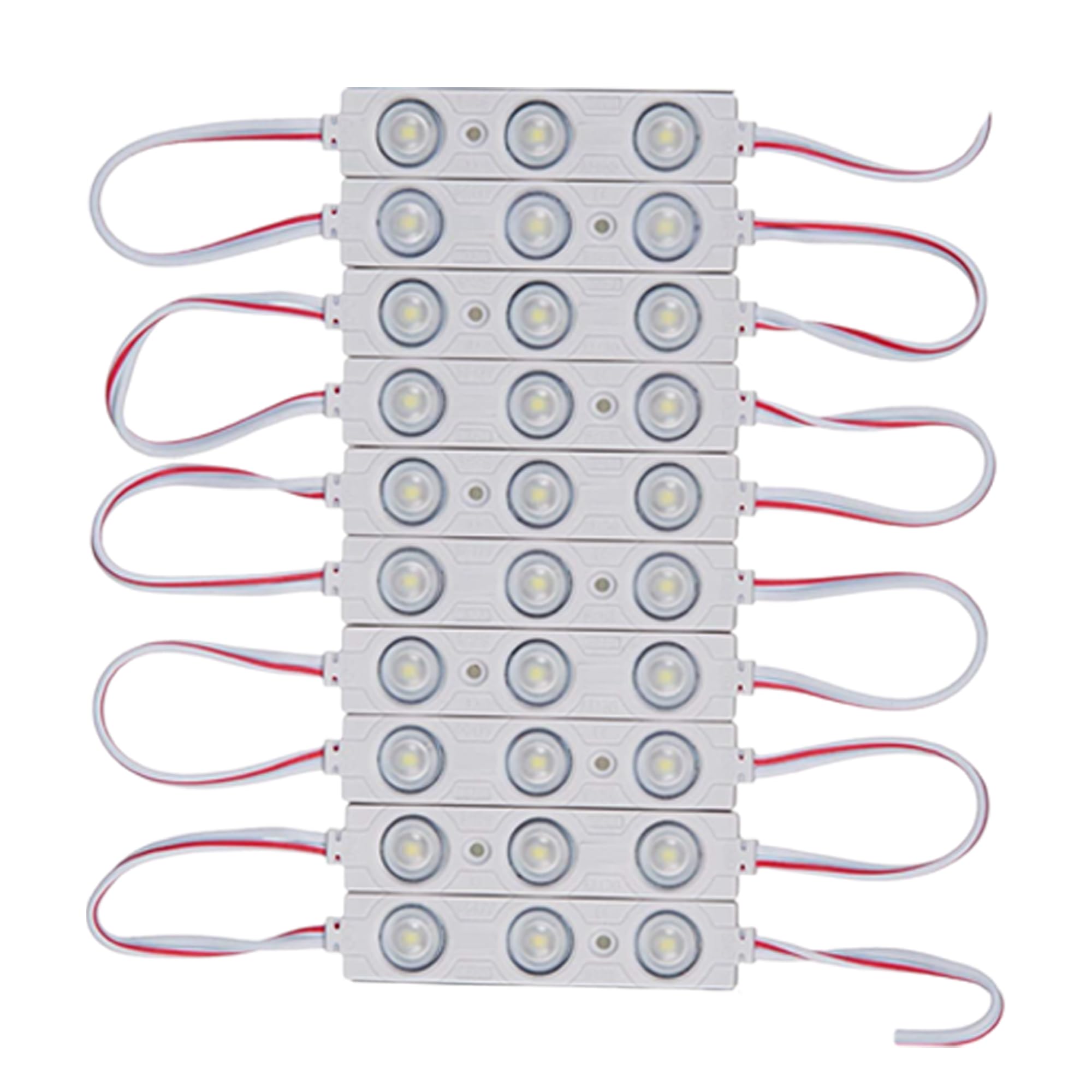 LEDSone LED Injection Module White SMD IP65 Waterproof Decorative Light for Letter Sign Advertising Signs with Tape Adhesive Backside(Warm White 10 Pack)