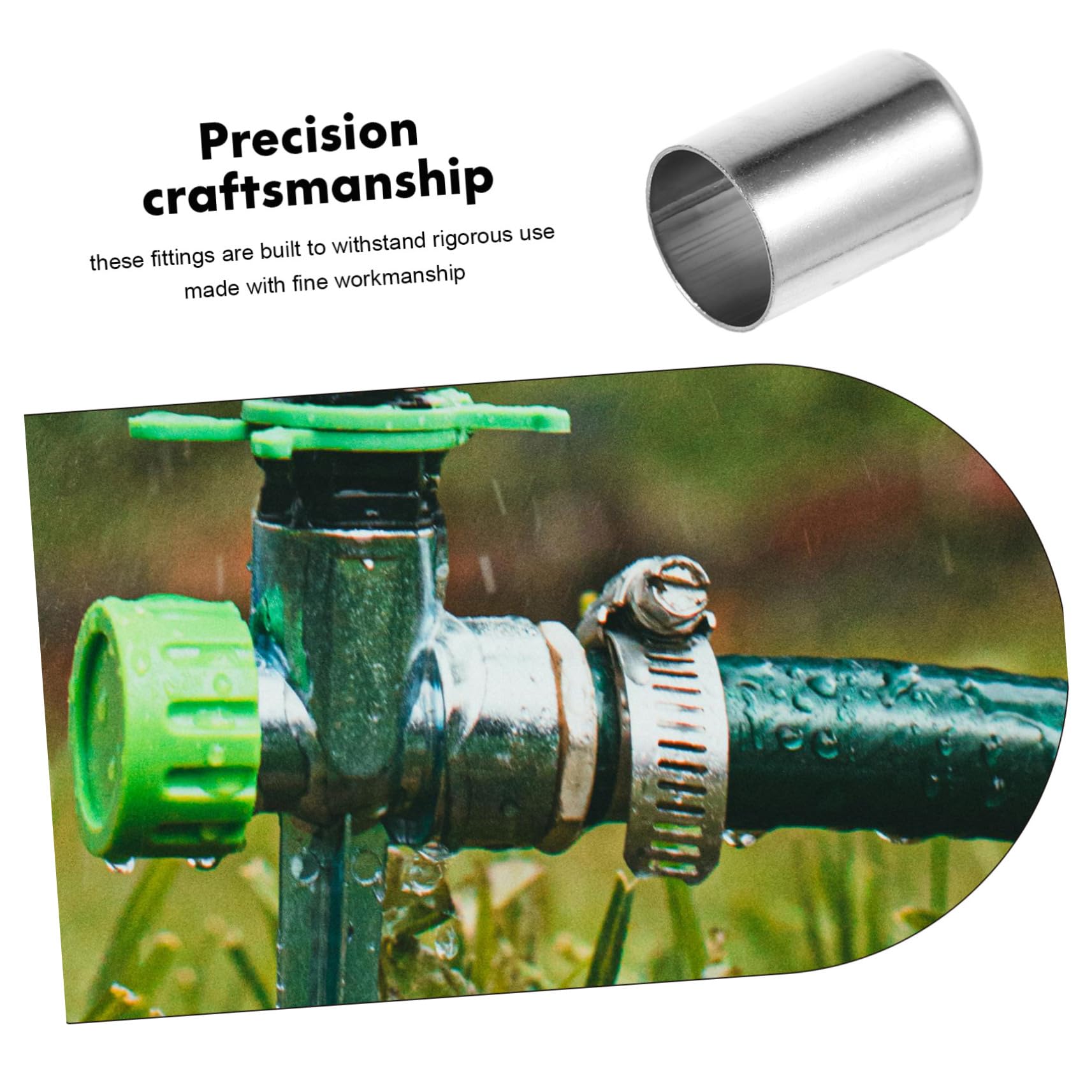 SEWACC Crimphülsen mit Sicherer Verbindung 100 Stück Edelstahl Hydraulikschlauch und Vielseitiger Anwendung für Hochdruckschläuche im Industriellen Bereich