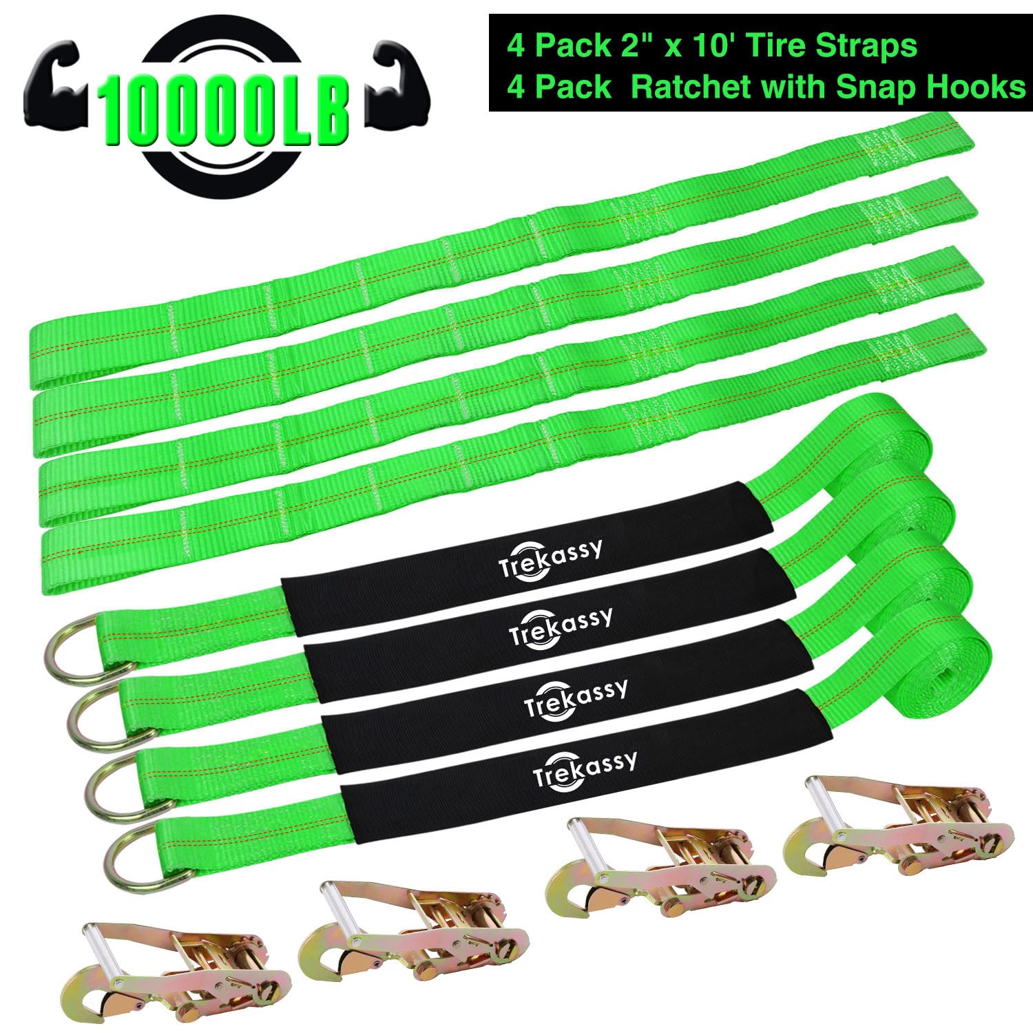 Stake Pocket D Rings For Trailer Trekassy 4PK Heavy Duty Car Tie Down ...