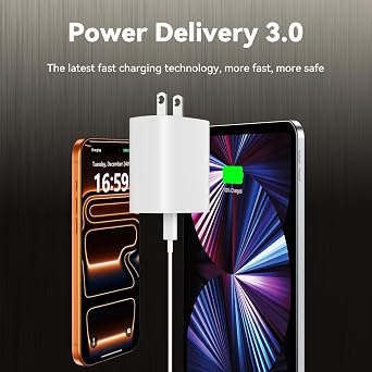iPhone 17 16 15 Charger Fast Charging, 10 FT Long USB C Charger Cord with 20W Type C Fast Phone Charging Block for iPhone 17/17 Pro/17 Pro max/Air, for iPhone 16 15 Pro Max Plus, iPad, Android