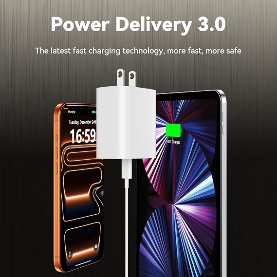 iPhone 17 16 15 Charger Fast Charging, 10 FT Long USB C Charger Cord with 20W Type C Fast Phone Charging Block for iPhone 17/17 Pro/17 Pro max/Air, for iPhone 16 15 Pro Max Plus, iPad, Android