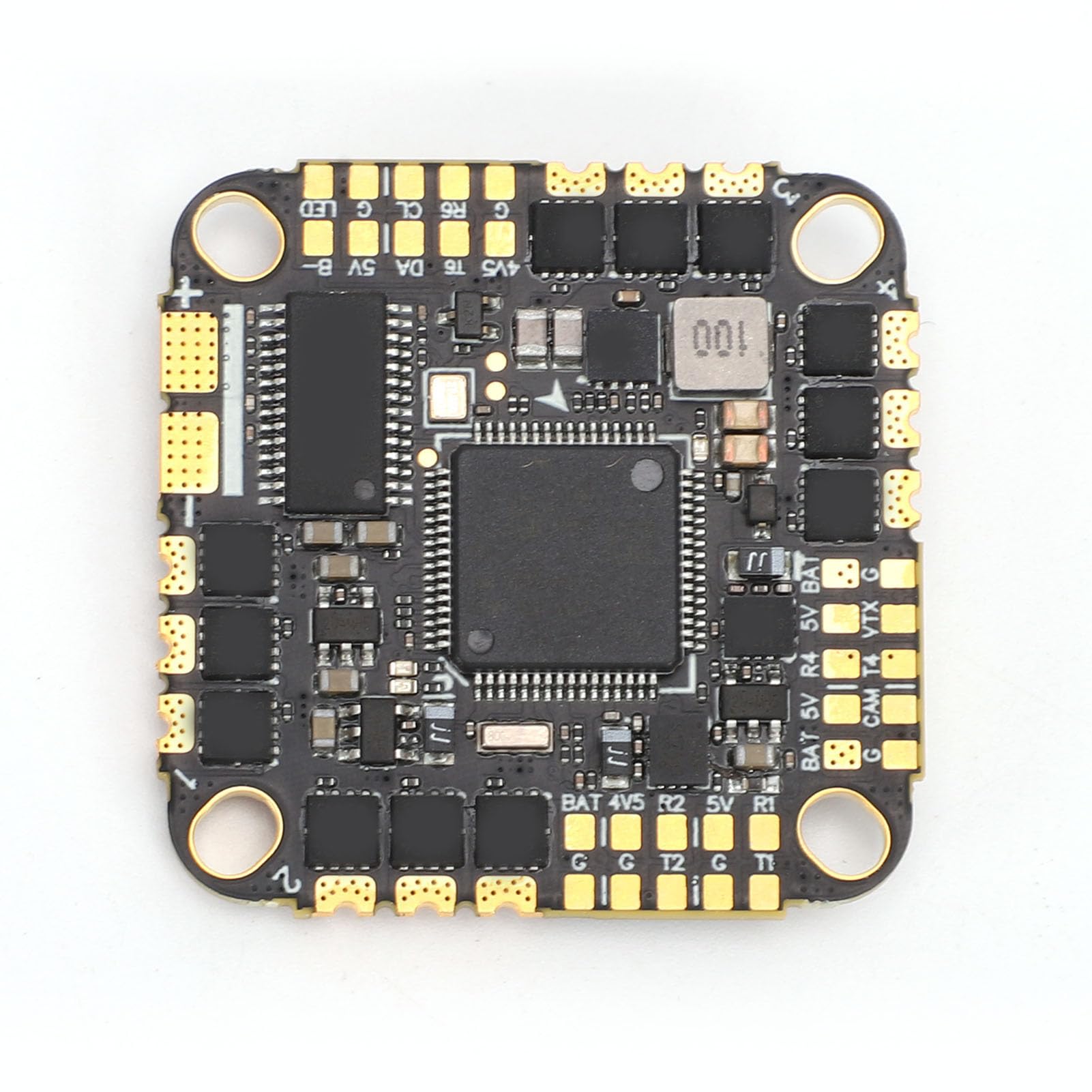 Keenso Płytka Kontrolera Lotu, Procesor STM32F722RET6 4 w 1 ESC, 32-bitowa Płytka Obwodu Sterującego Lotem z Podwójnymi żyroskopami 42688 do Wyścigów Dronów FPV i Filmowania z Powietrza