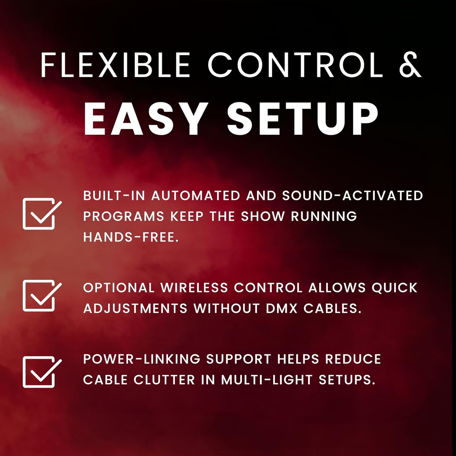 CHAUVET DJ – Mini Kinta ILS Compact LED Derby Effect Light | RGBW Multi-Beam Output Through 48 Lenses | ILS Compatible | DMX & Master Slave | Optional IRC-6 Wireless Control