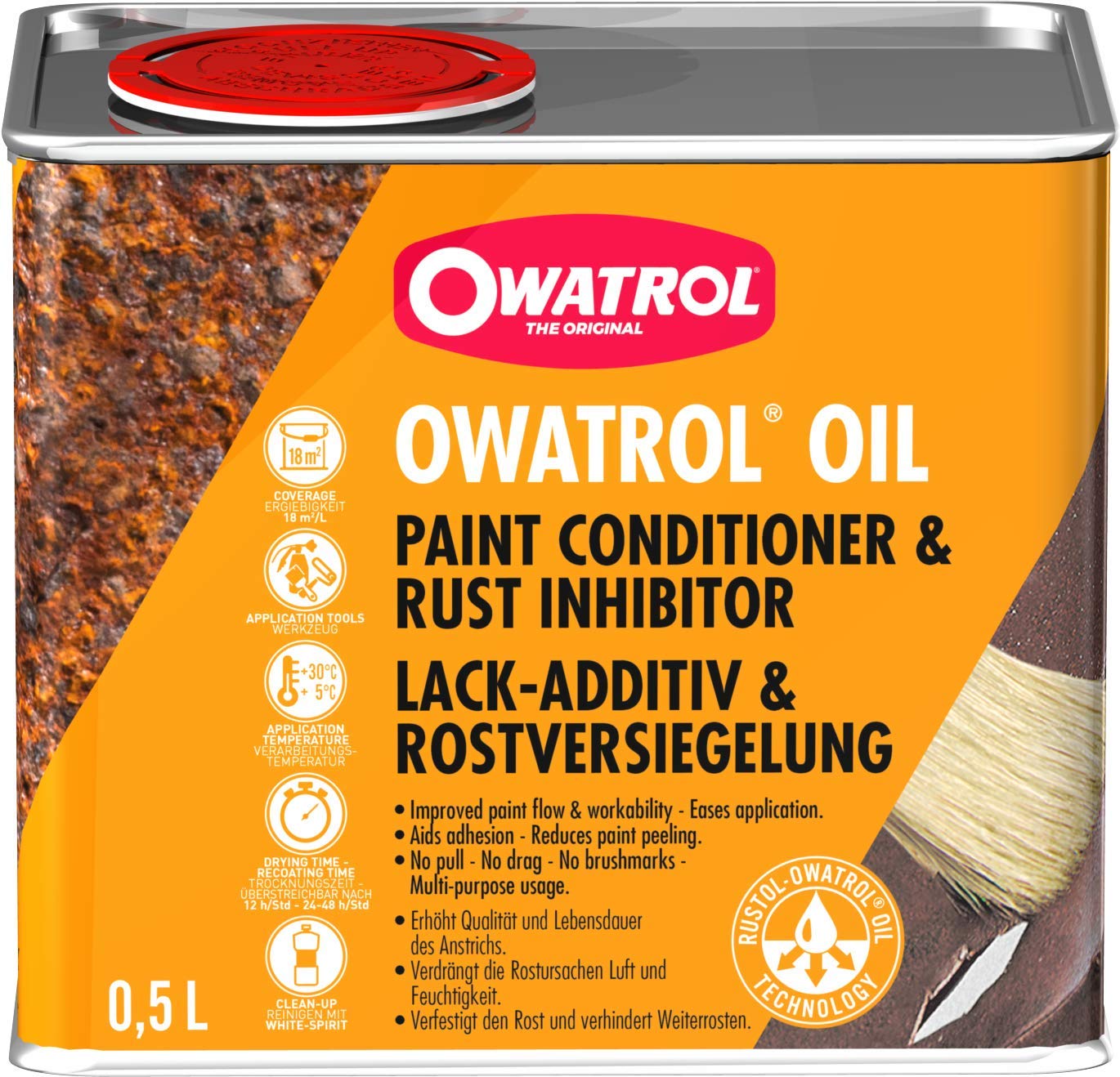 Owatrol Rustol-Owatrol Multi-Function Rust/Paint Additive - 0.500 ml