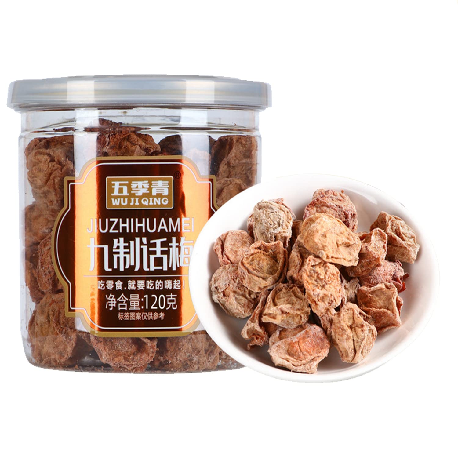 Phuumy 4.23oz Sour Dried Plums, Sour Plum Appetizer With Fresh Plums And Sweet Potatoes - Chinese Snack With Li Hing Mui Candy And Liquid Plumr For a Delicious Twist