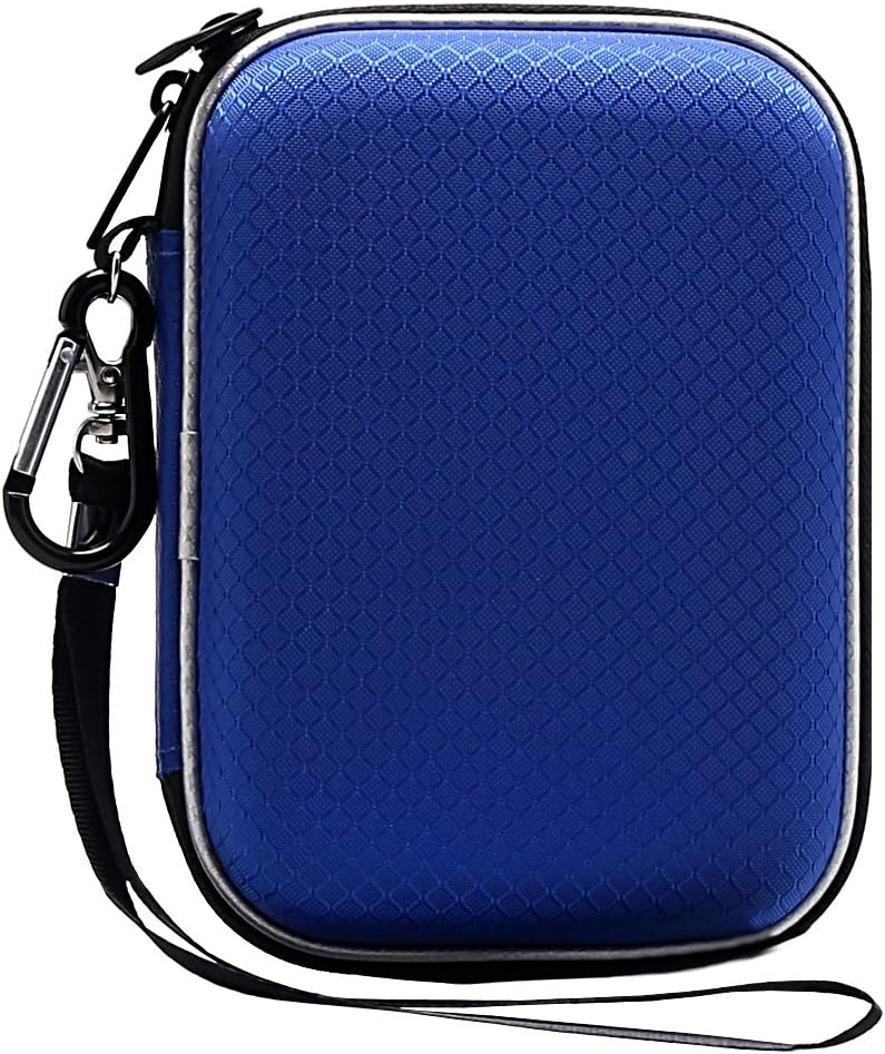 Lacdo Hard Drive Carrying Case for Western Digital WD My Passport/WD Elements/My Passport Ultra Portable External Hard Drive 1TB 2TB 3TB 4TB 5TB 6TB USB 3.0 2.5 inch HDD Travel Bag, Blue